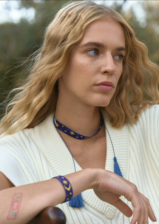 Набір «Зоряна ніч» (Ґердан і браслет)