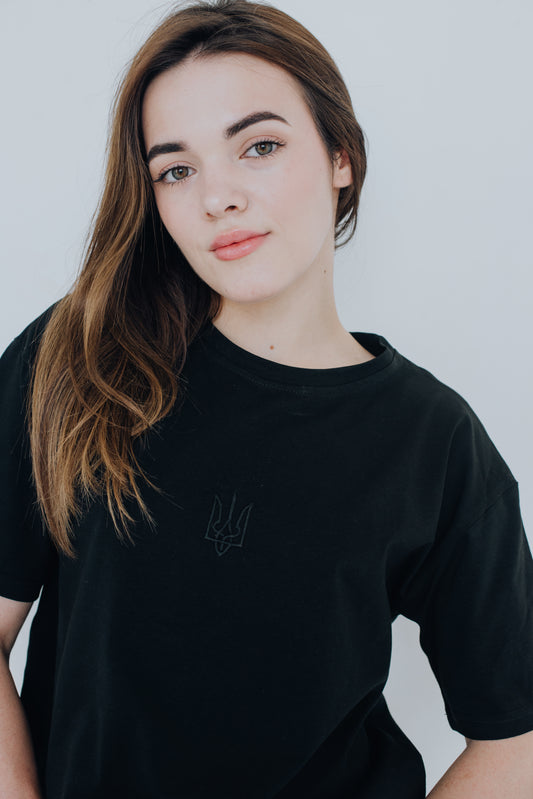 Футболка «Класичний тризуб» (чорний)