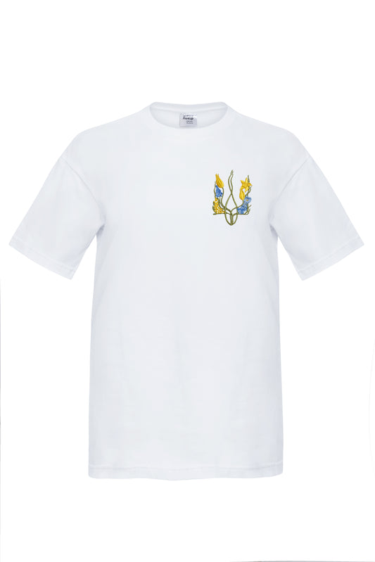 Футболка «Квітучий тризуб» (ліворуч)