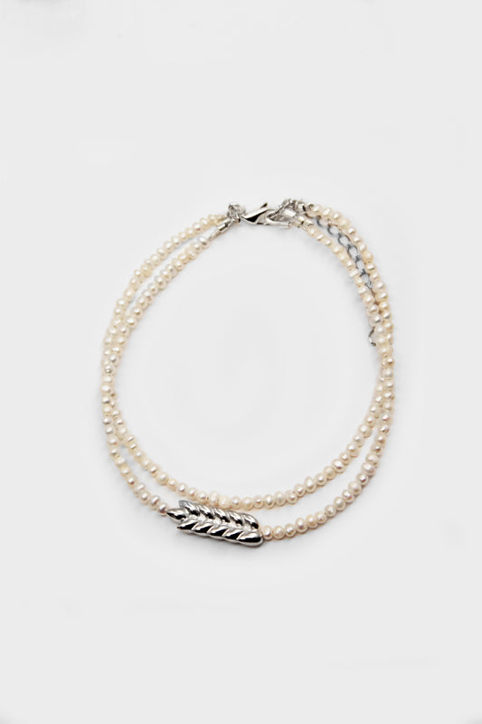 Браслет «Ранкова роса» (срібло в родії)