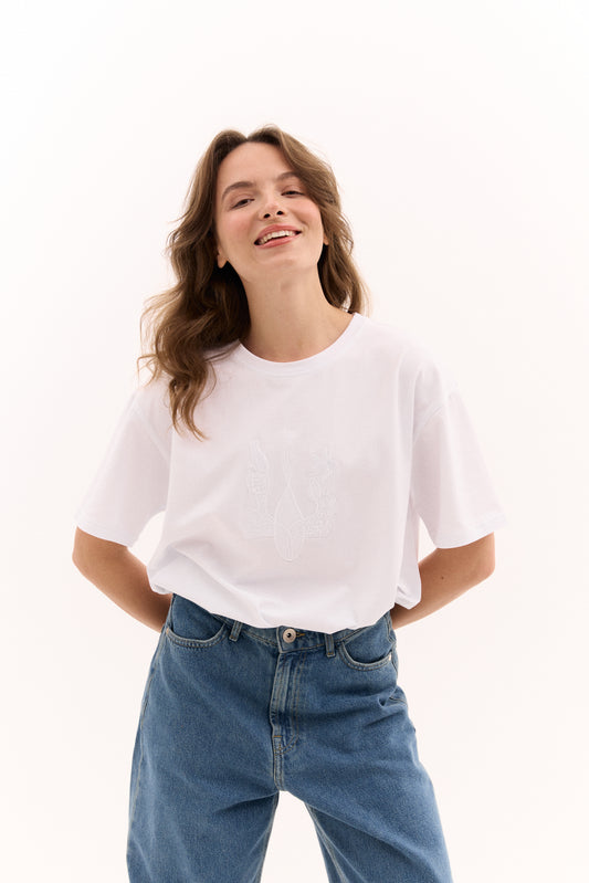 Футболка "Квітучий тризуб" (моноколір)