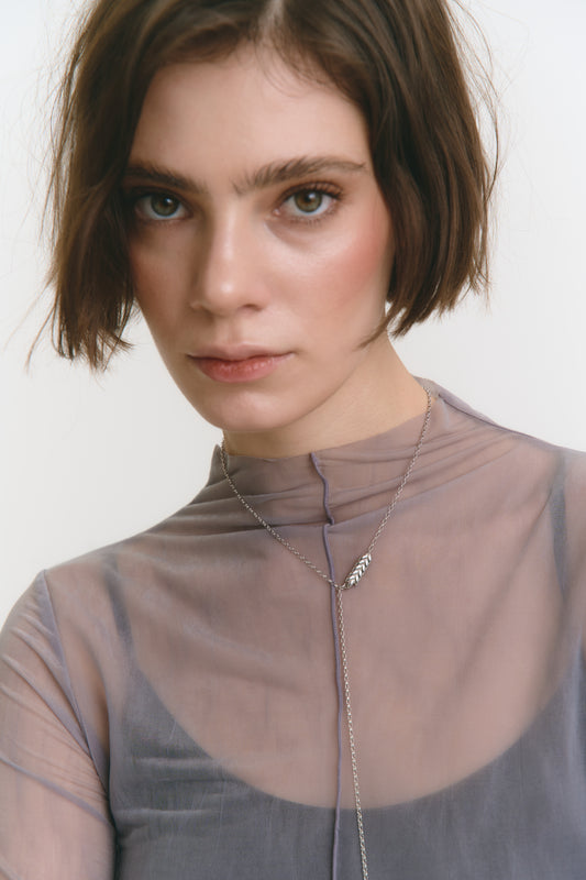 Набір «Цілунок Сонця», срібло з родієм (підвіска + кульчики)