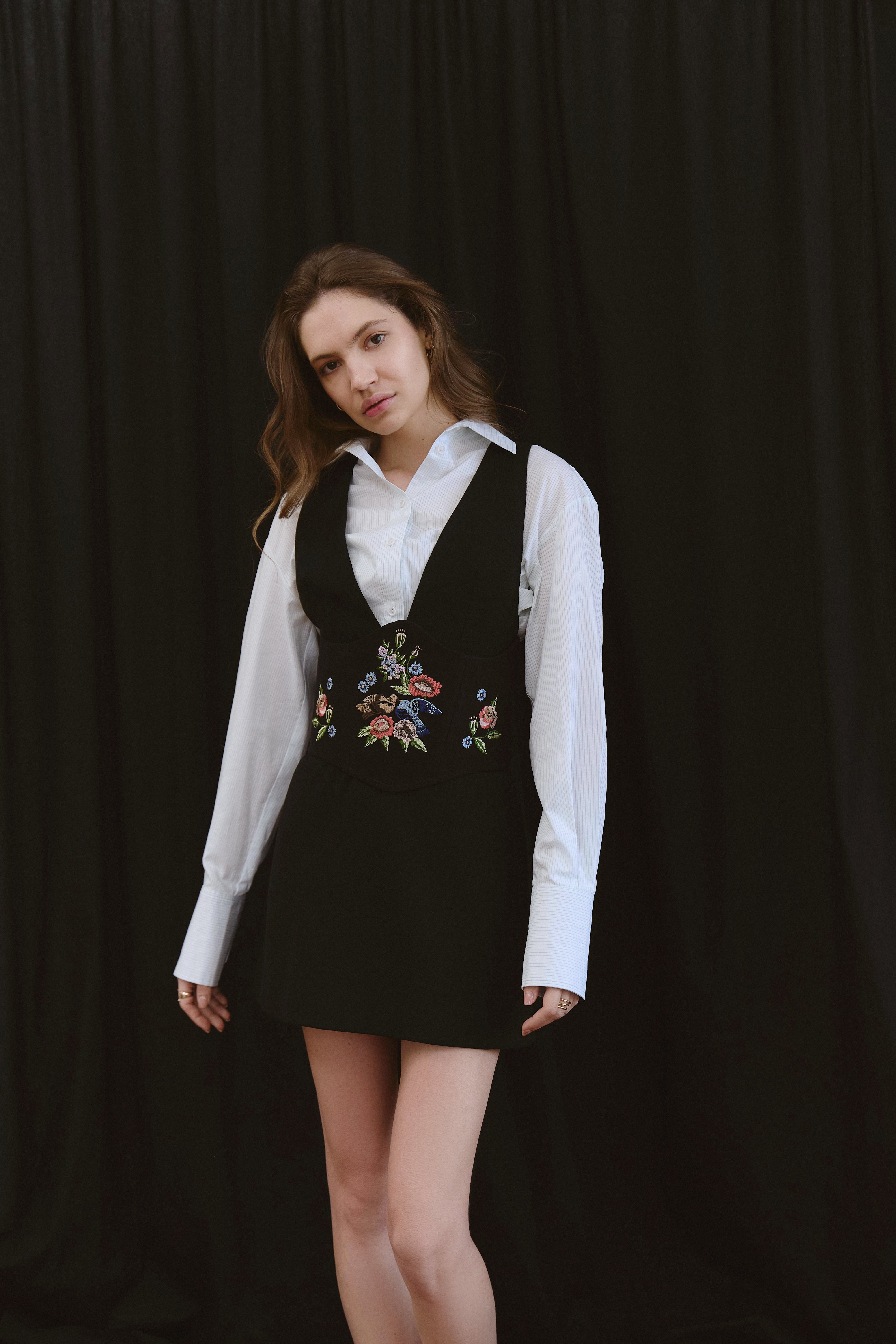 Корсет «Рівнодення» ПАРА (чорний + білий)