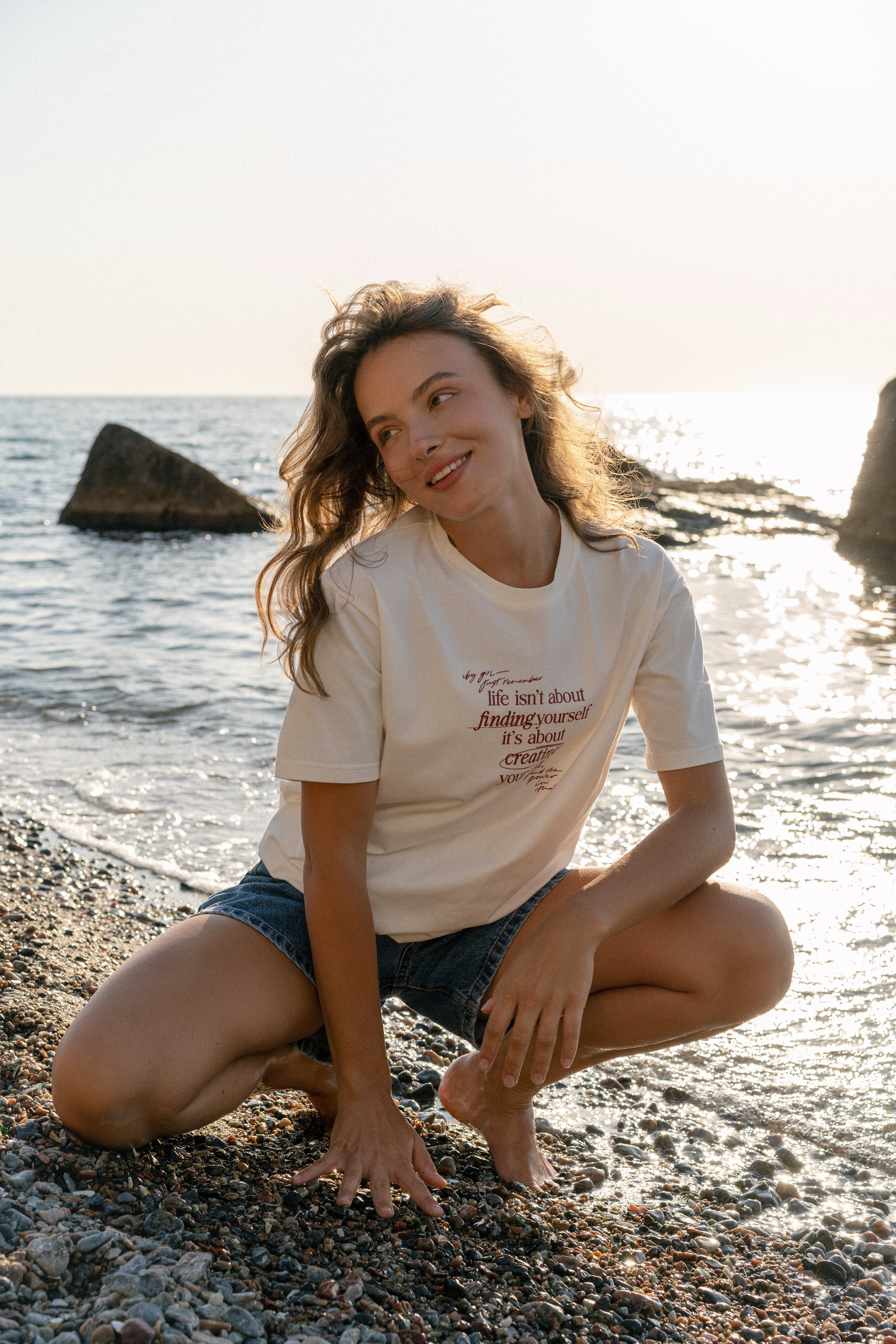 Футболка "Life isn’t about finding yourself"