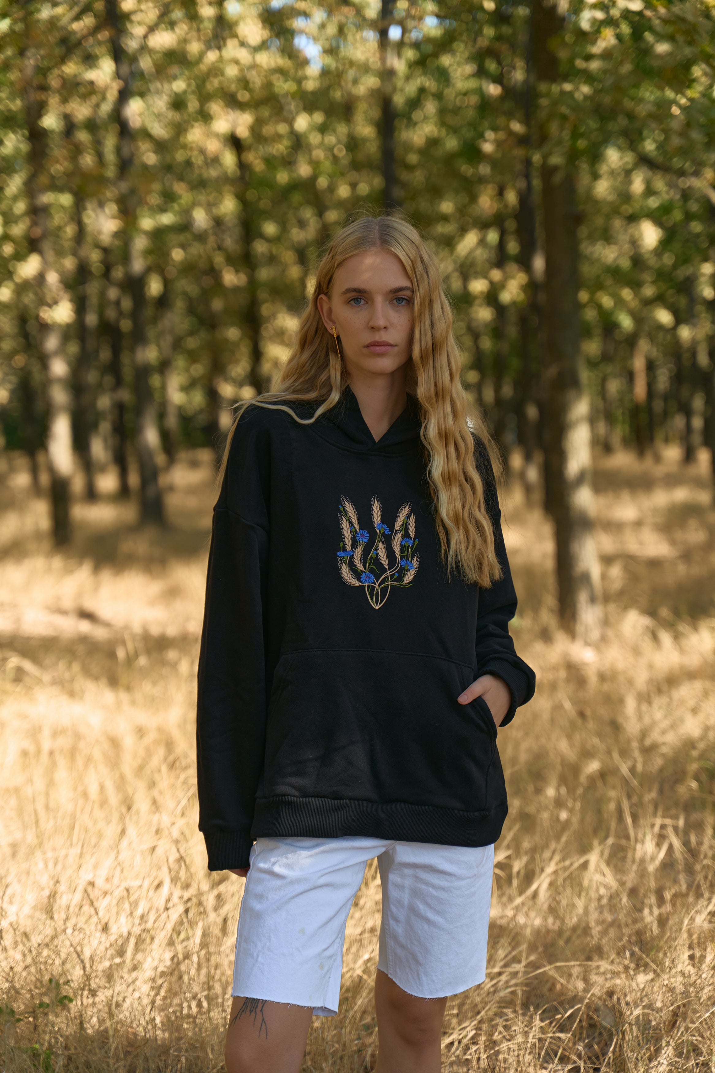 Худі оверсайз «Золотий тризуб» (центр)