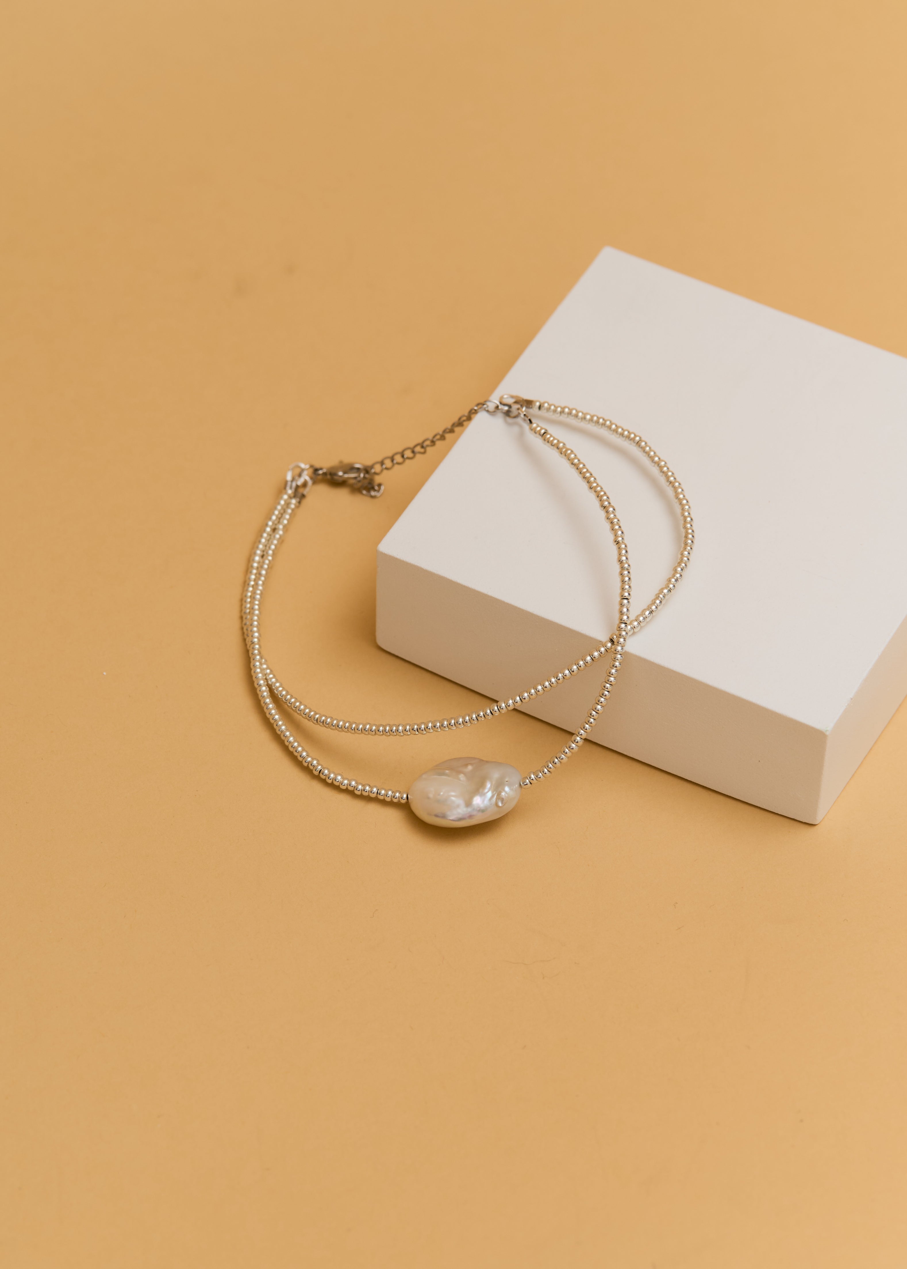 Набір «Морська перлина» (чокер + браслет на ногу)