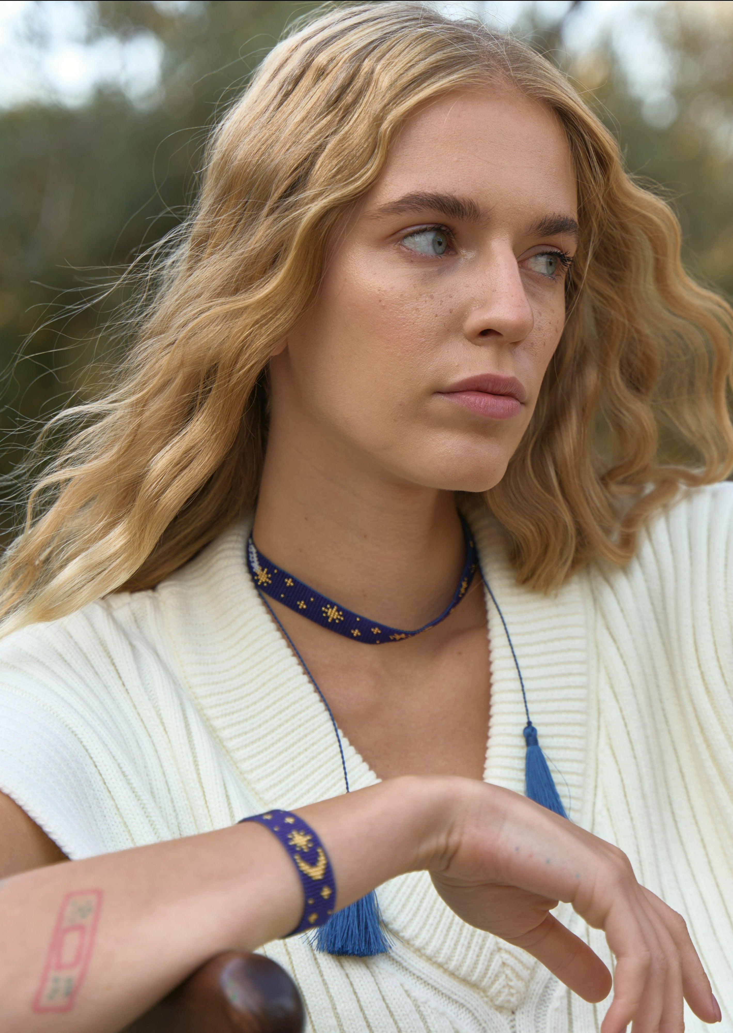 Набір «Зоряна ніч» (Ґердан і браслет)