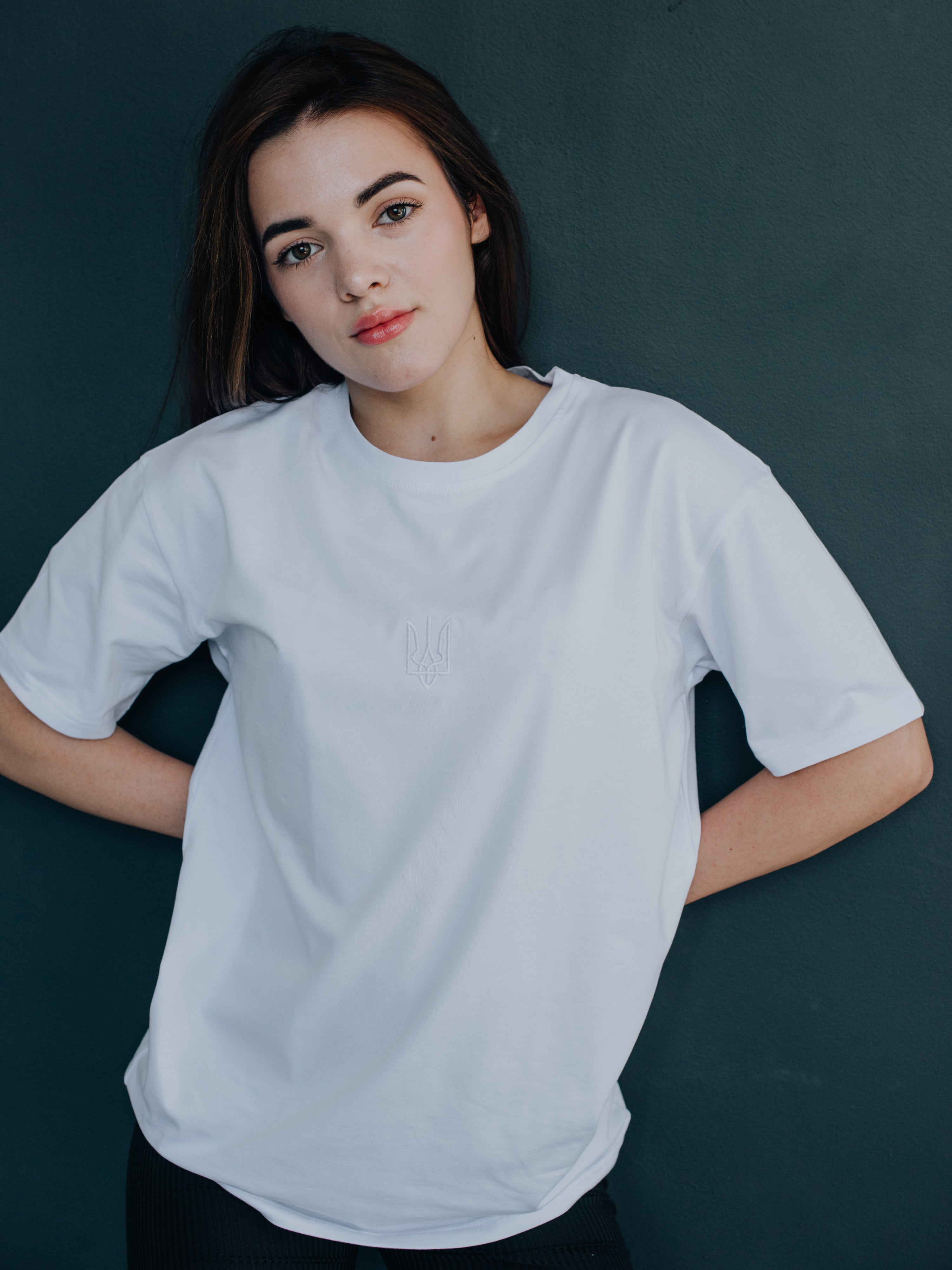 Футболка «Класичний тризуб» (білий)