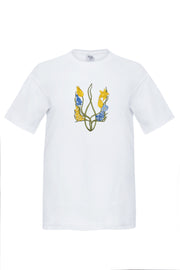 Футболка «Квітучий тризуб» (по центру)