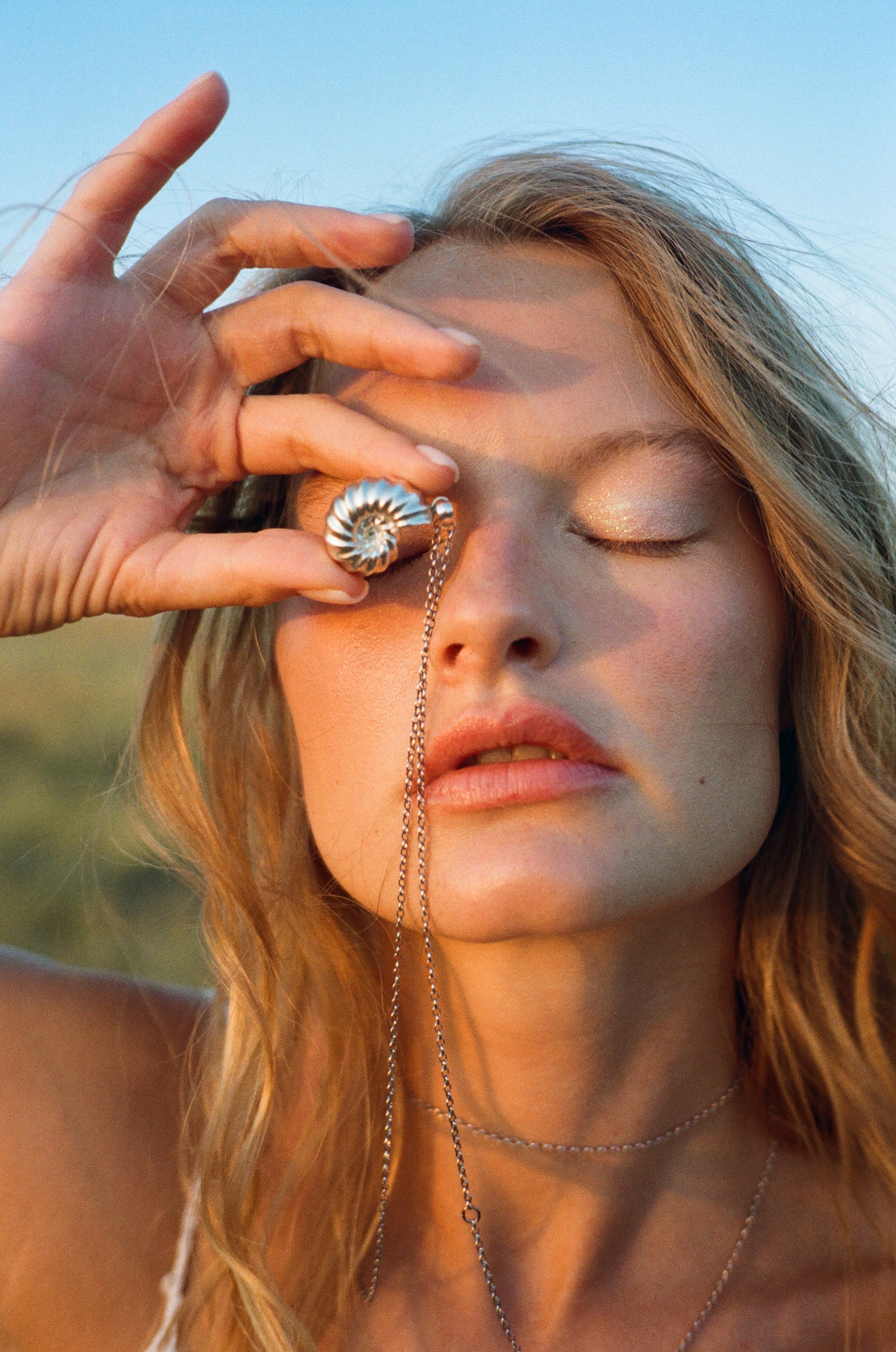 Підвіска «Мушля шепоче» срібна