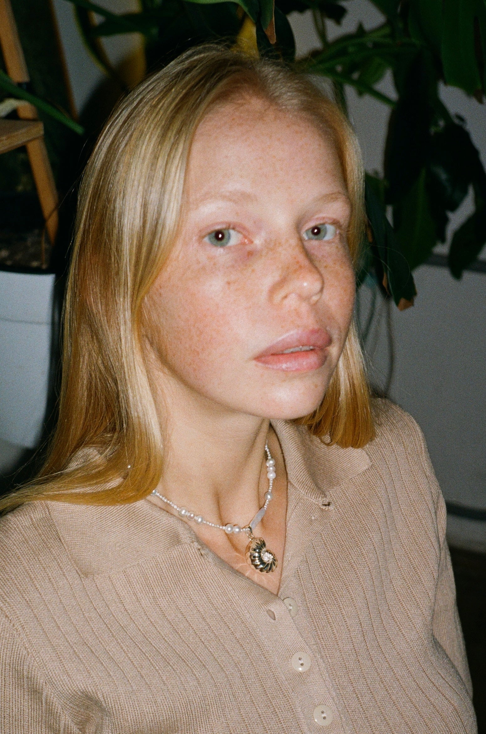 Чокер «Мушля шепоче» з перлами