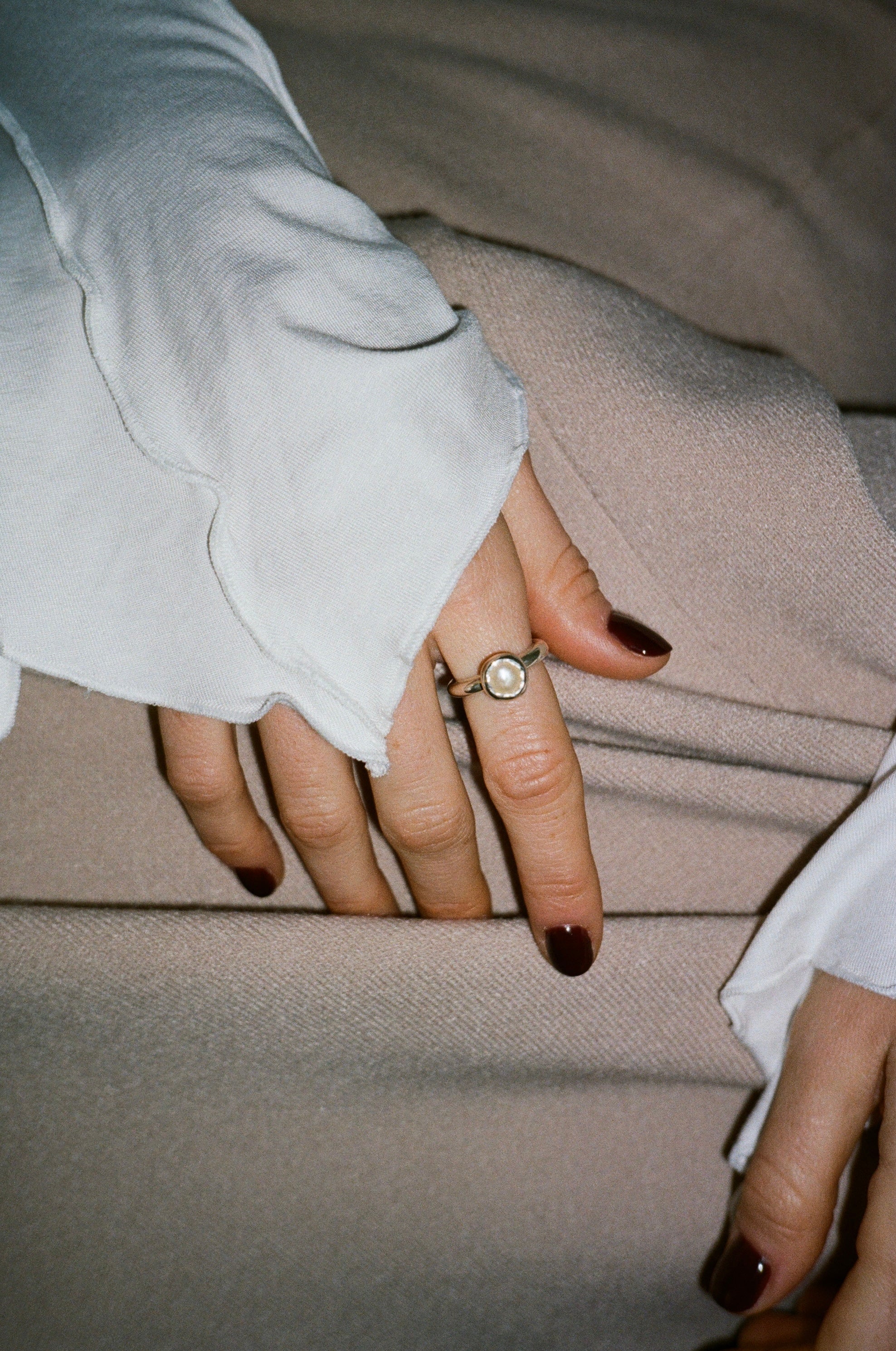 Каблучка «Біла перлина»