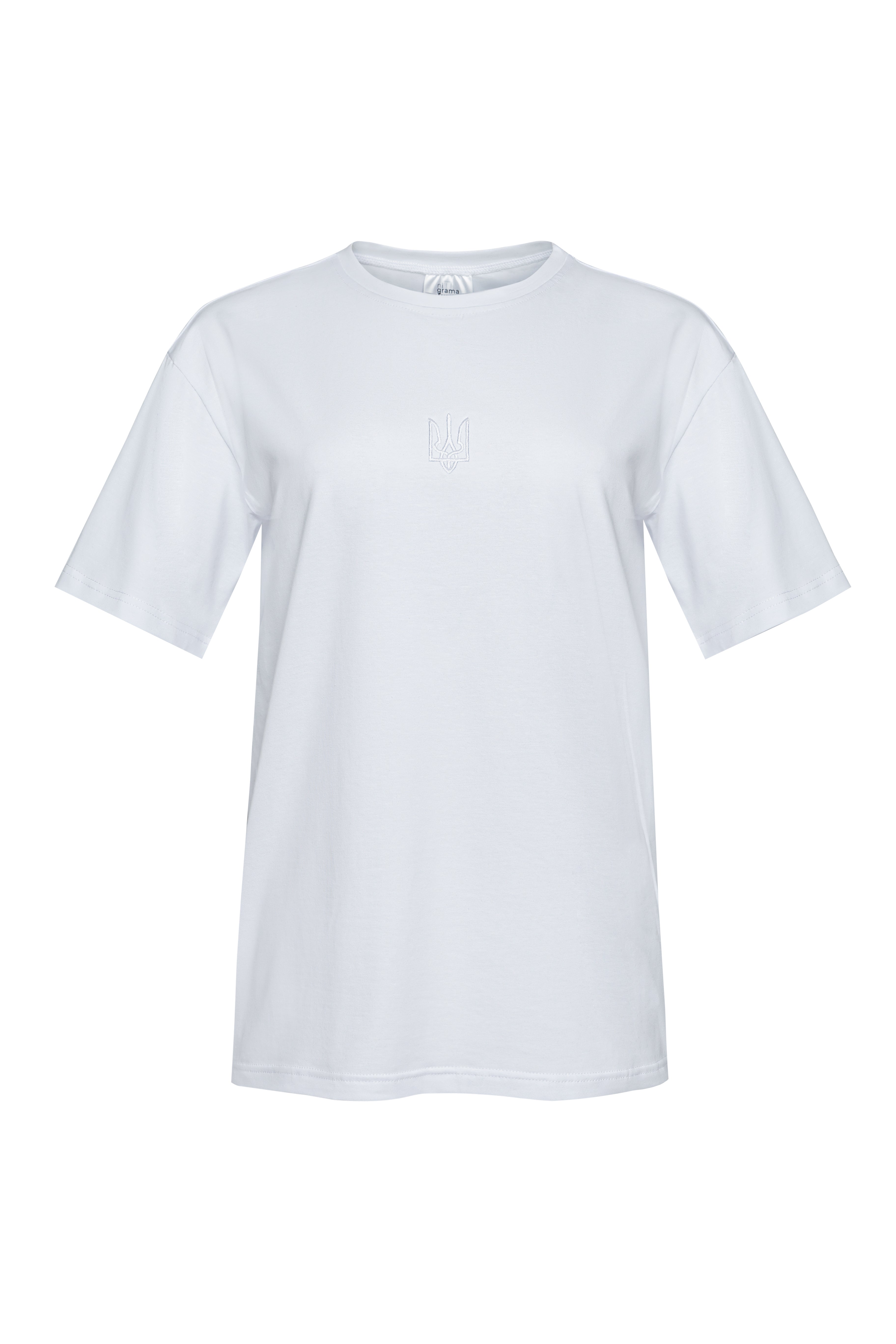 Футболка «Класичний тризуб» (білий)