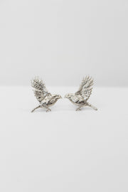 Кульчики «Соловейко» мала пара (срібло в родії)