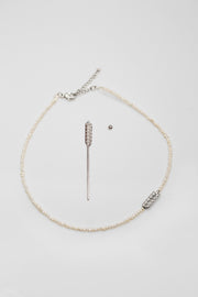 Набір «Срібний колос» (чокер + монокульчик)