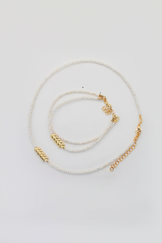 Набір «Ранкова роса» (чокер + браслет)