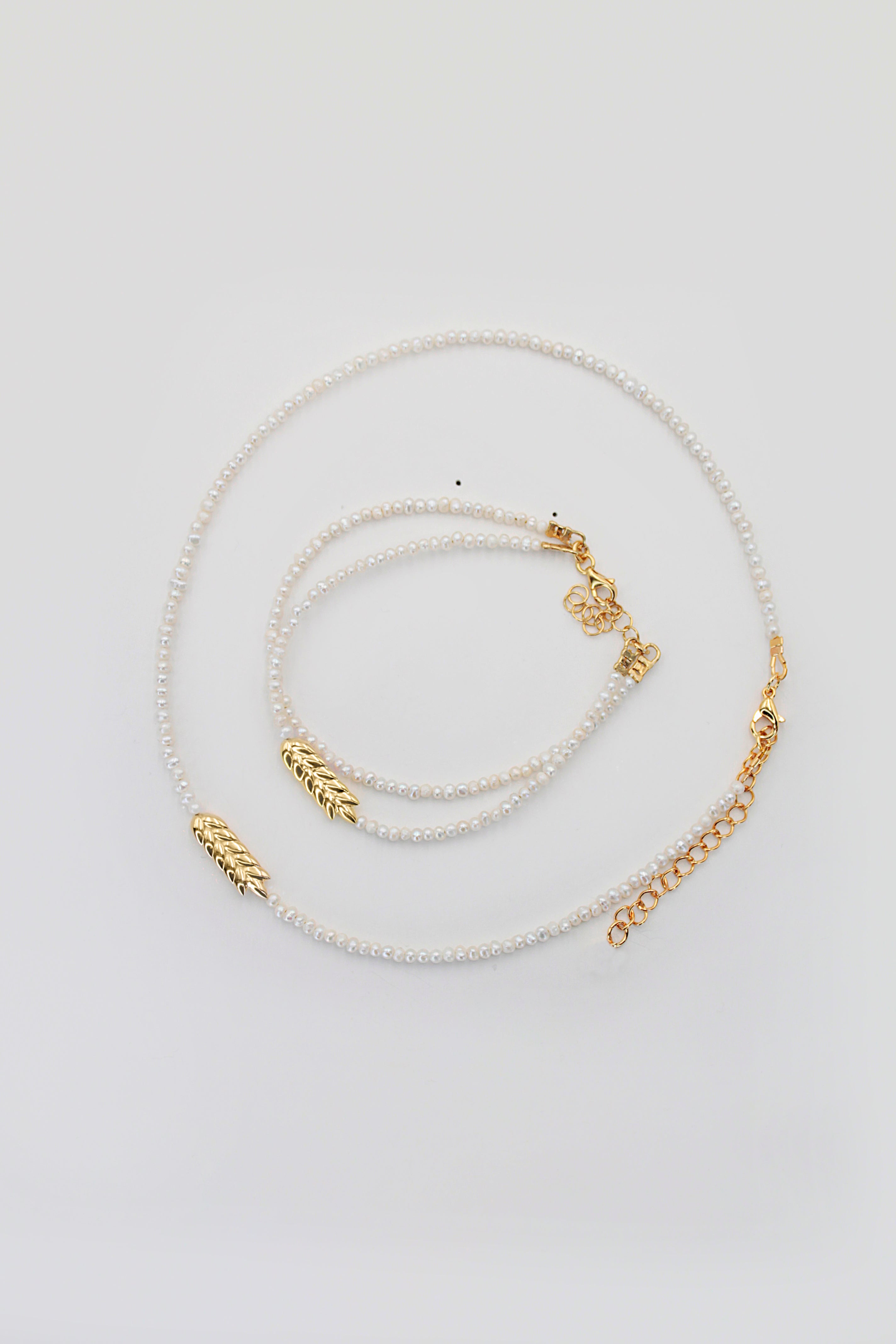 Набір «Ранкова роса» (чокер + браслет)