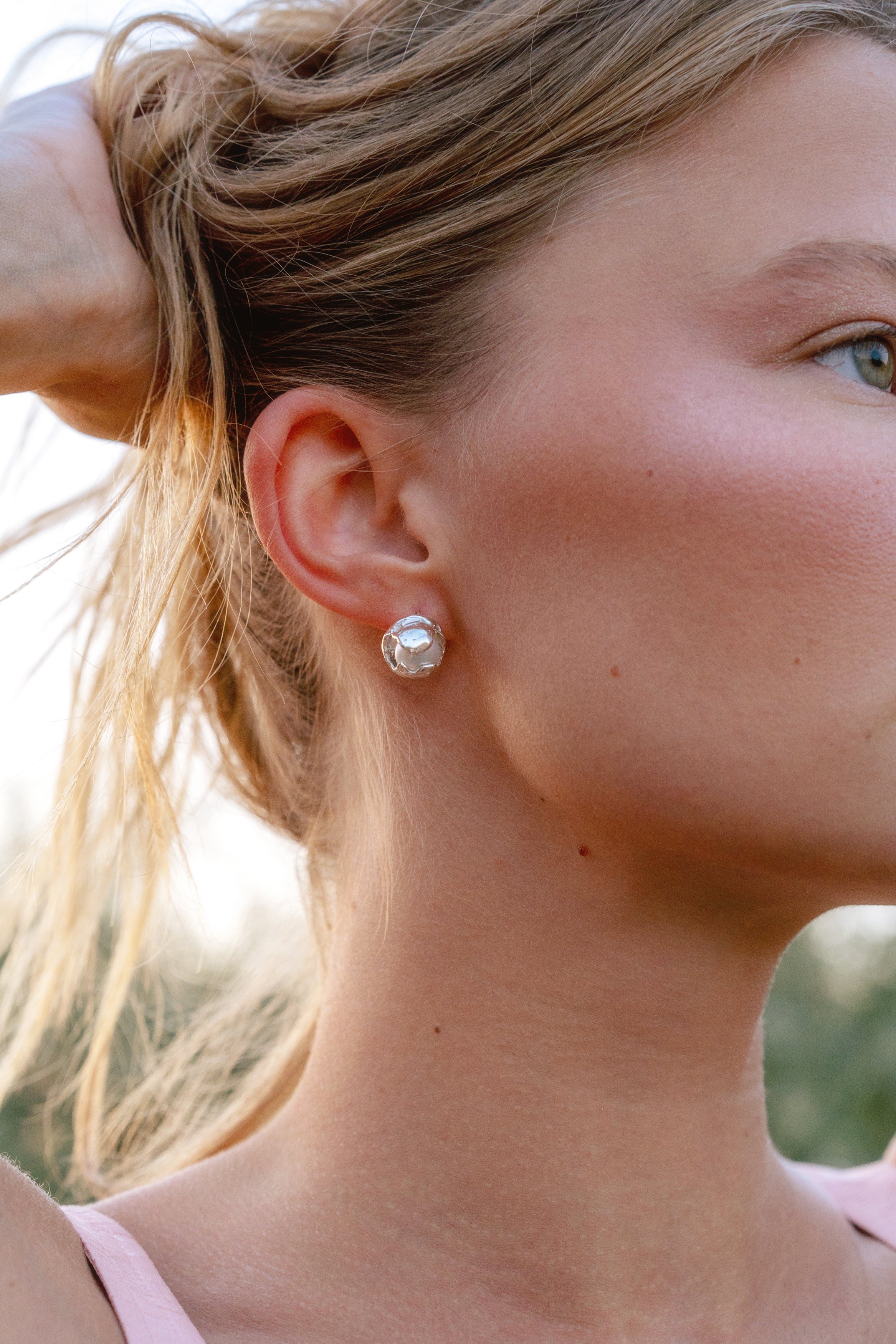 Кульчики «Біла перлина»