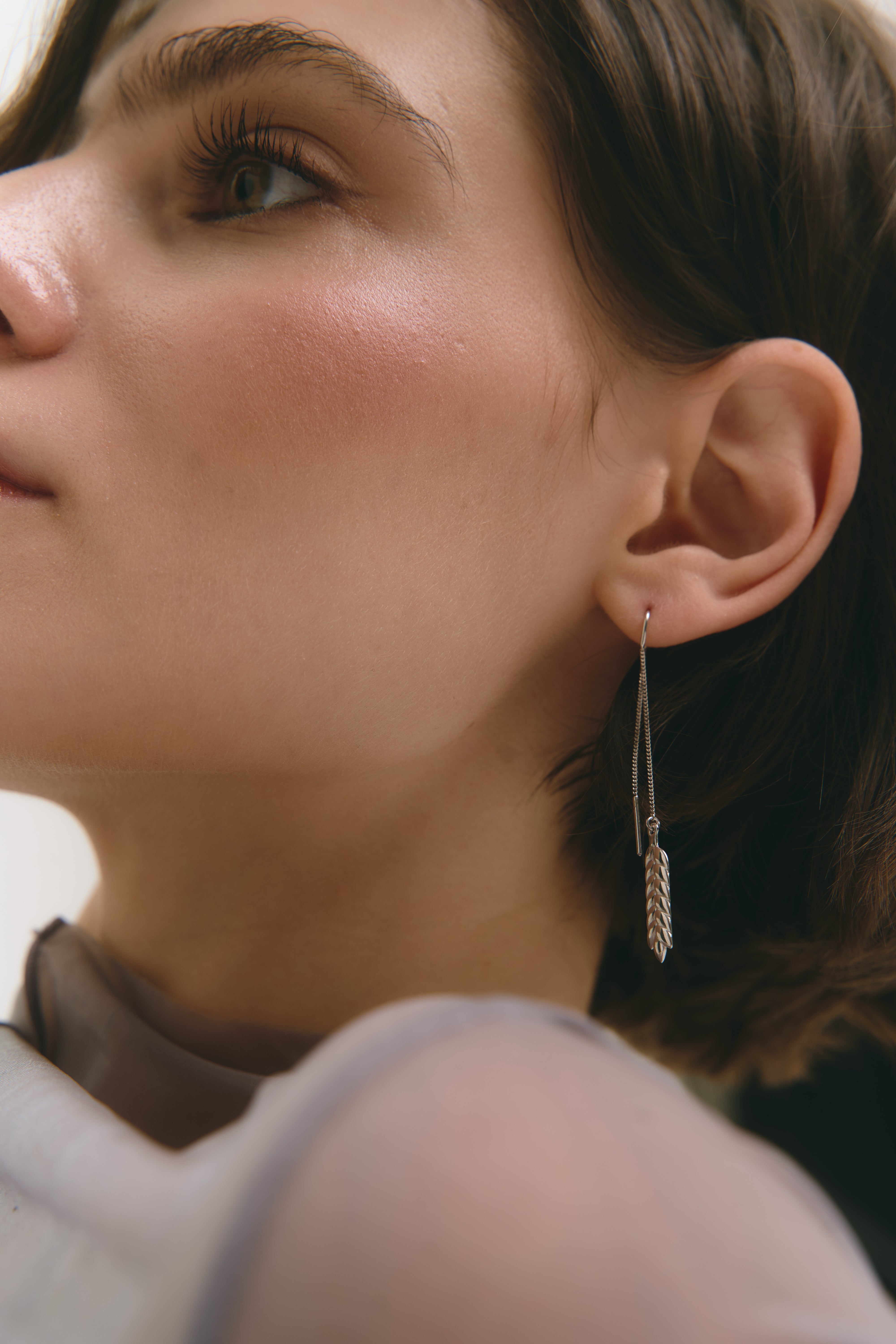 Набір «Цілунок Сонця» (Підвіска, кульчики та браслет) ( срібло в родії )