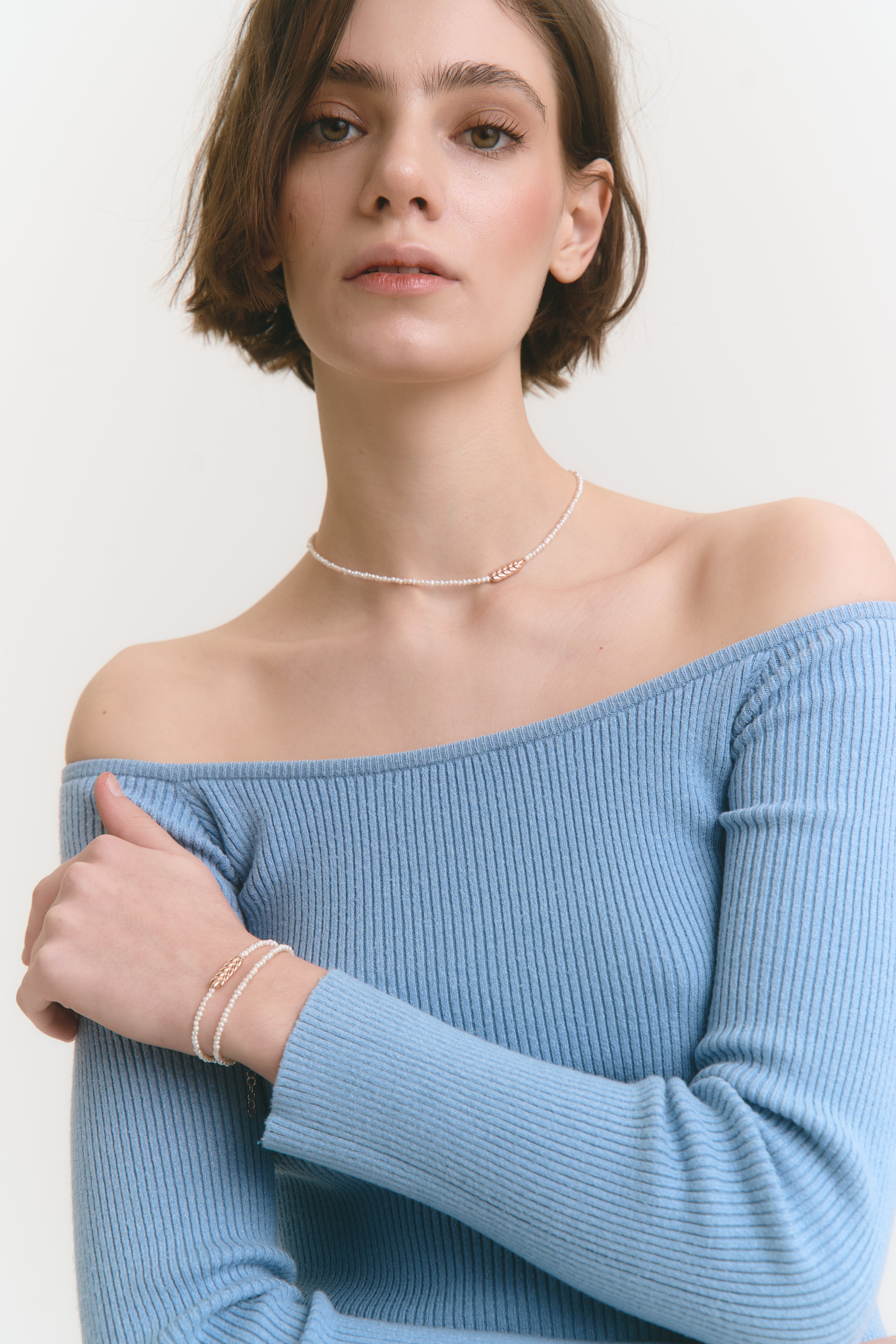 Набір «Ранкова роса» ROSE (чокер + браслет)