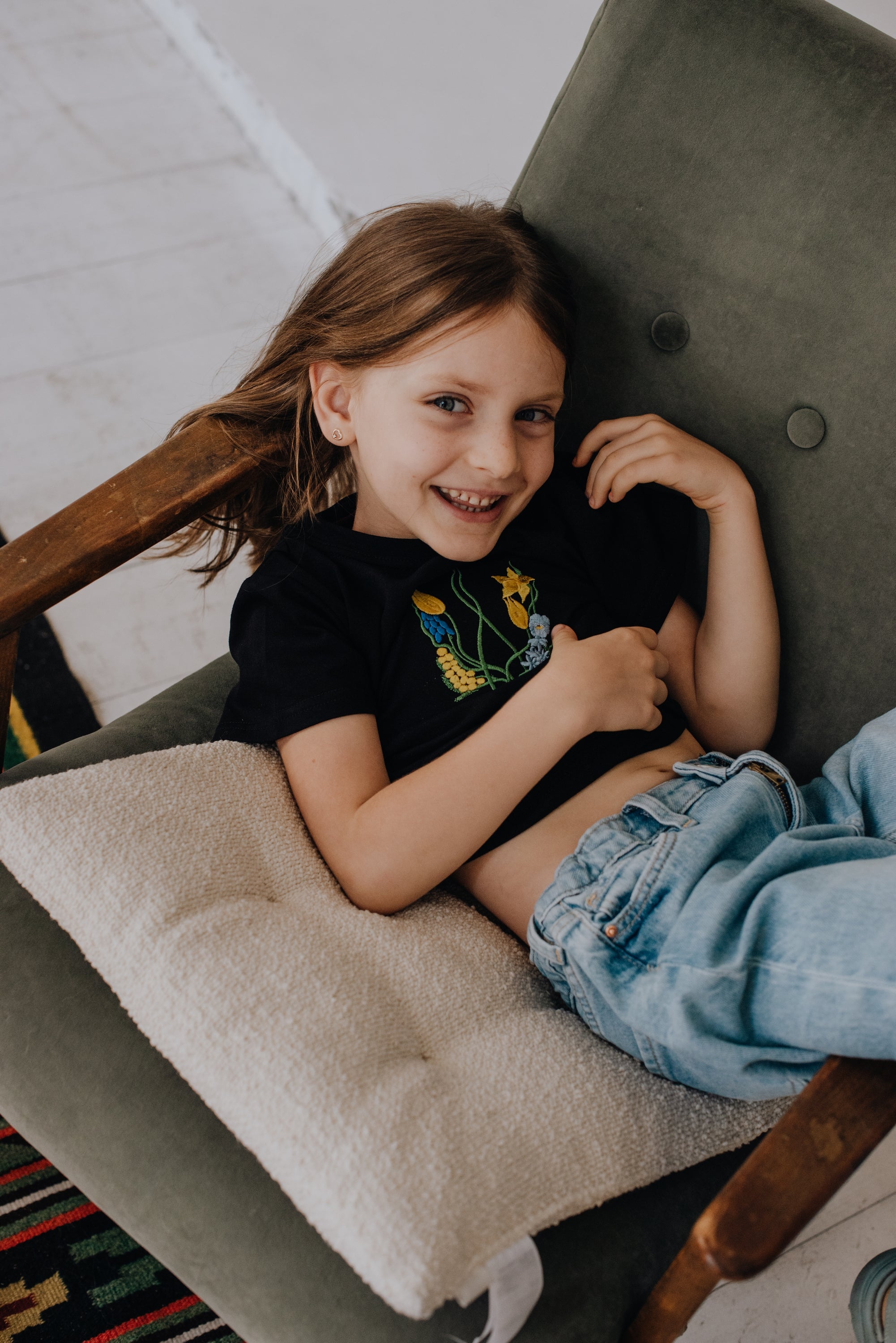 Футболка дитяча «Квітучий тризуб»