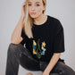Футболка «Квітучий тризуб» OVERSIZE (по центру)