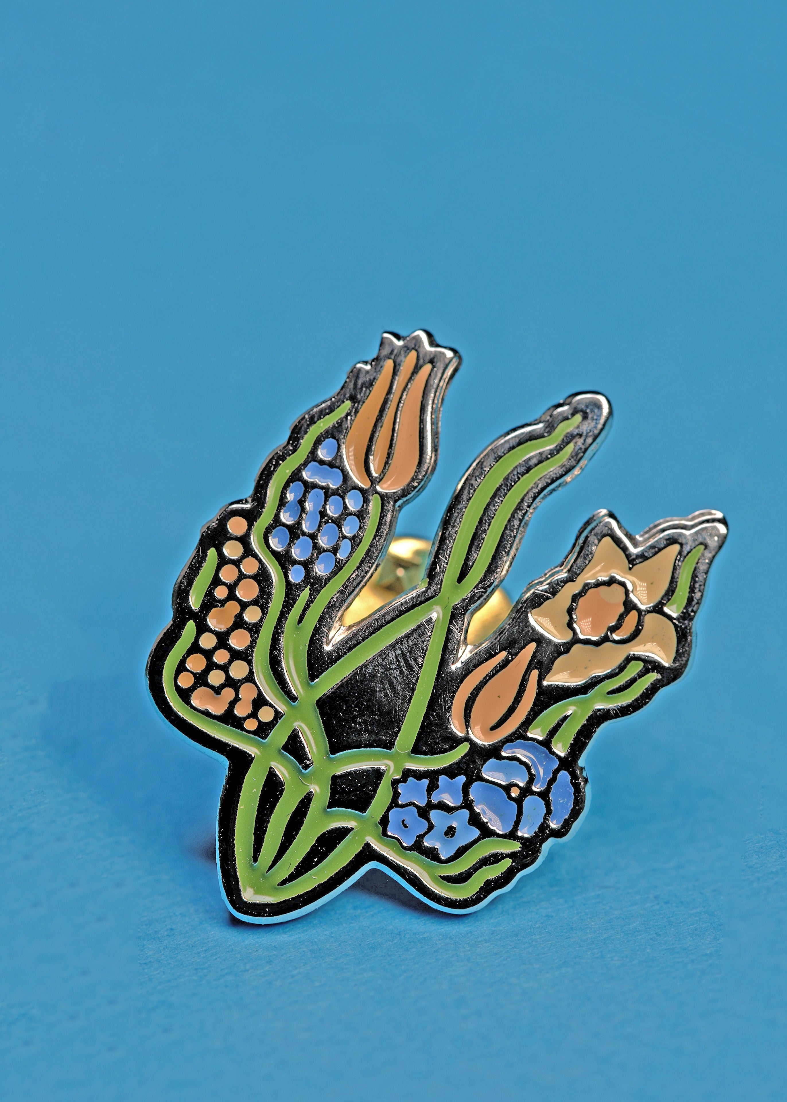 Пін «Квітучий тризуб»